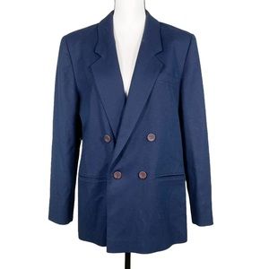 Vintage Pendleton Navy Wool Double Breasted Pea Coat
